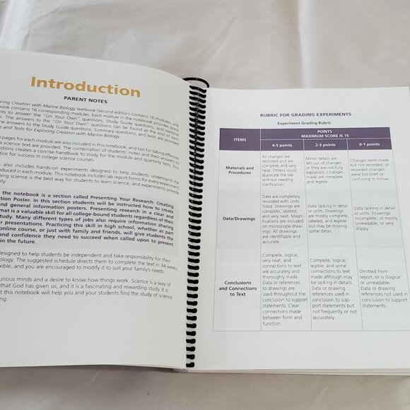 Apologia Set of Marine Biology Textbook and Student Notebook - Picture 9 of 11